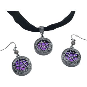 Gothicana by EMP - Gothic Halsband - Shiny Pentagram - für Damen - schwarz