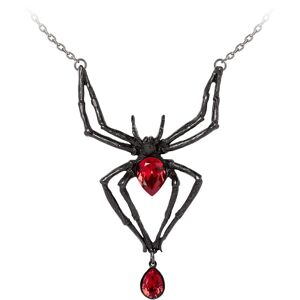 Alchemy Gothic - Gothic Halskette - Black Widow - für Damen - schwarz