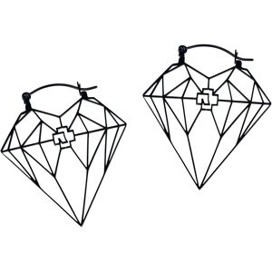 Rammstein Ohrring - Diamant - für Damen - schwarz
