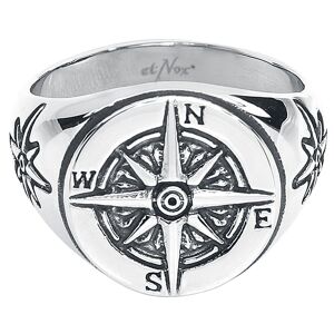 etNox Ring - Kompass - für Herren -