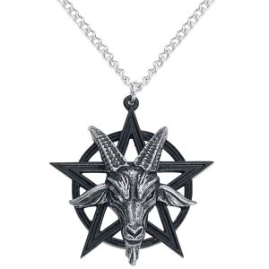 Alchemy Gothic - Gothic Halskette - Baphomet Pendant - für Herren - schwarz/silberfarben
