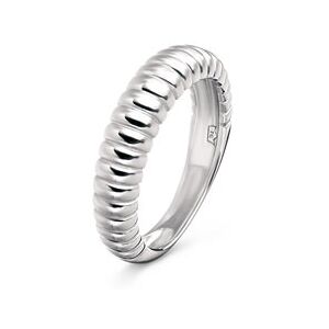 Tchibo - 925 Silber Ring Ribbed - Silber - Gr.: 20 925 Silber rhodiniert  20 female