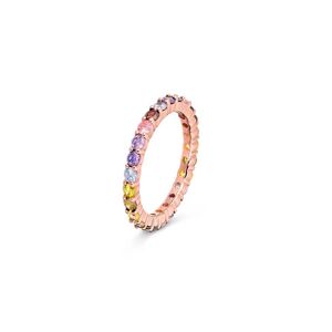 Tchibo - 925 Silber Ring Multicolor - Gold - Gr.: 19 925 Silber, rosévergoldet Zirkonia  19 female
