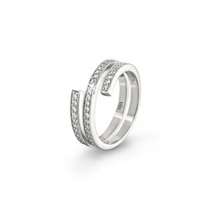 Tchibo - Ring Spirale - Silber - Gr.: 17 925 Silber rhodiniert und Zirkonia  17 female