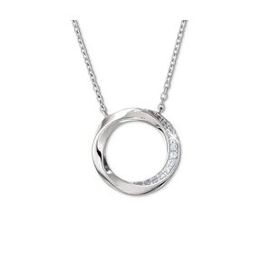 Tchibo - Kette Circle - Silber 925 Silber rhodiniert und Zirkonia   female