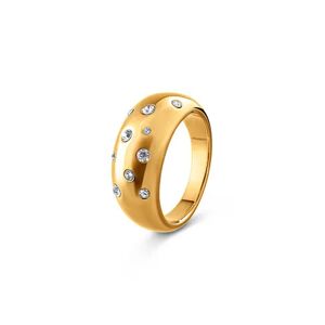 Tchibo - Ring - Gold - Gr.: 18 Messing  18 female