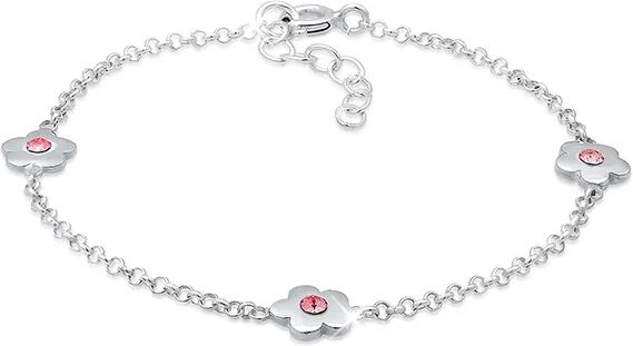 Elli Armband BLUMEN ROSA SWAROVSKI® KRISTALLE 925er Sterling Silber