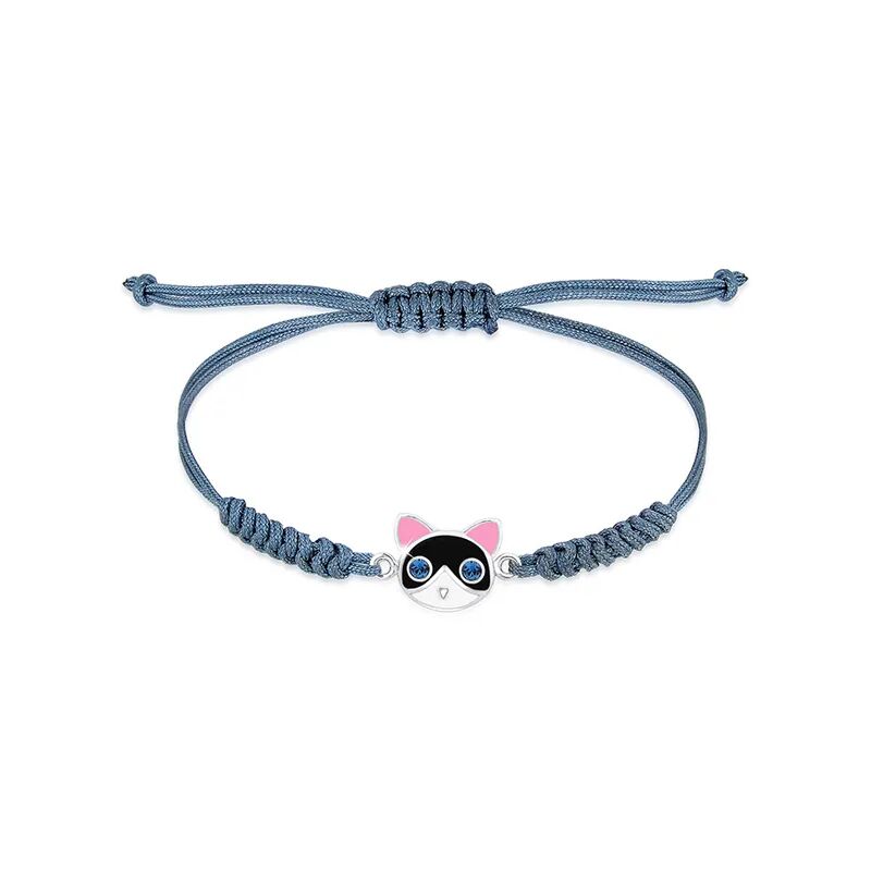 Elli Armband KATZE SWAROVSKI® KRISTALLE 925er Sterling Silber in blau