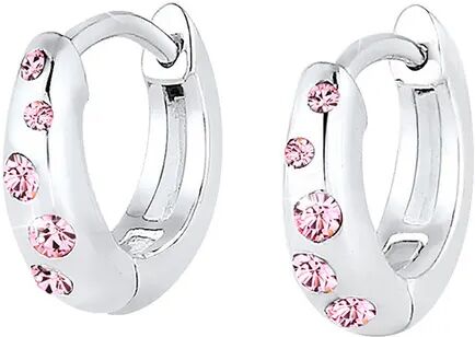 Elli Creolen SWAROVSKI® KRISTALLE ROSA 925er Sterling Silber