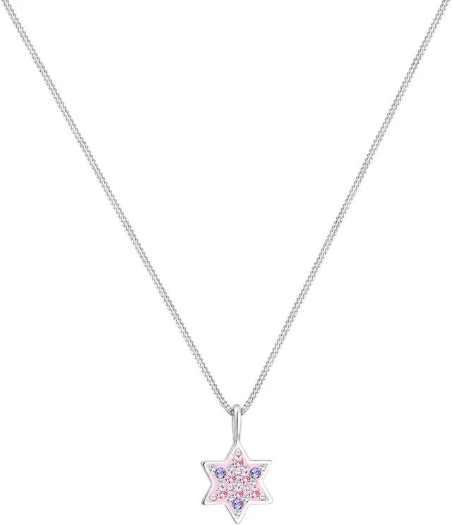 Elli Halskette STERN SWAROVSKI® KRISTALLE 925er Sterling Silber in rosa