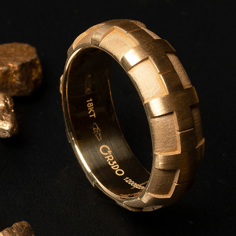 Schweizerkreuz-Ring, Gelbgold, Grösse 54