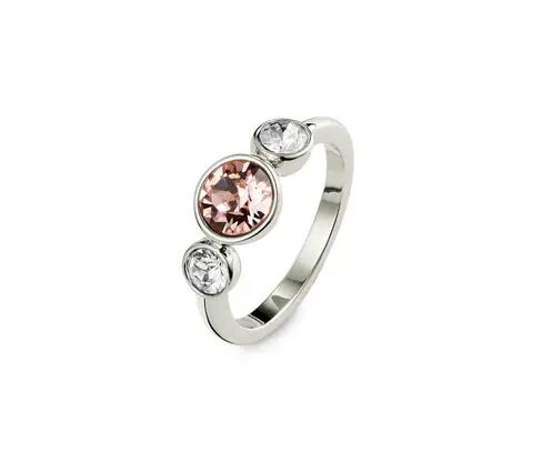 Tchibo - Ring verziert mit Swarovski® Kristallen - Silber - Gr.: 17 Messing Ring 17
