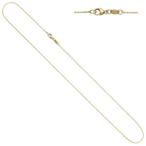 Goldkette JOBO Halsketten Gr. Gelbgold 585, Länge: 45 cm, gelb (gelbgold 585) Damen Goldketten Ankerkette 585 Gold diamantiert 45 cm 0,6 mm