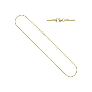 Goldkette JOBO Halsketten Gr. Gelbgold 333, Länge: 45 cm, goldfarben (gelbgold 333) Damen Goldketten Schlangenkette 333 Gold 45 cm 1,4 mm