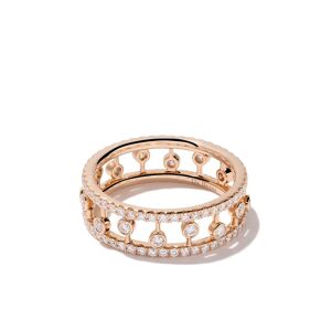De Beers Jewellers 18kt 'Dewdrop' Rotgoldring mit Diamanten - ROSE GOLD 57/51/50/48/54/53/55/52/56/49 Female