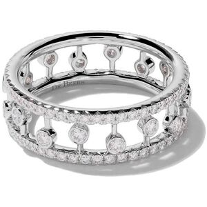 De Beers Jewellers 18kt 'Dewdrop' Weißgoldring mit Diamanten - WHITE GOLD 54/53/57/51/50/48/55/52/49/47/56 Female