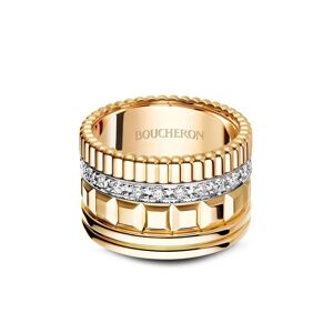 Boucheron 18kt 'Quatre Radiant Edition' Gelbgoldring mit Diamanten 56/62/55/54/59/53/50 Female