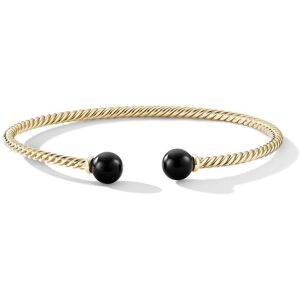 David Yurman 18kt 'Solari' 7mm Gelbgoldarmspange mit Onyx S Female