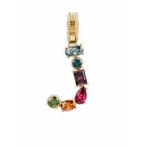 Dolce & Gabbana 18kt Rainbow Alphabet Gelbgoldanhänger mit Edelsteinen Einheitsgröße Female