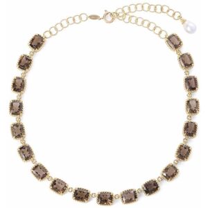 Dolce & Gabbana 18kt Gelbgoldhalskette mit Schmucksteinen Einheitsgröße Female