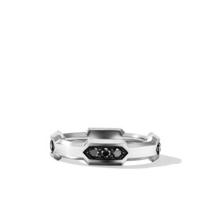 David Yurman Hex Ring mit Diamanten 6mm - Silber 7/8 1/2/9/9 1/2/10 Male