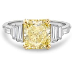 Pragnell Vintage 18kt Fancy Intense Gelbgold- und Platinring mit Diamanten - Silber L 1/2 Female