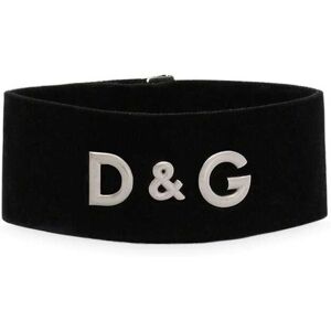 Dolce & Gabbana Kids Breites Armband mit Logo - Schwarz One Size Unisex