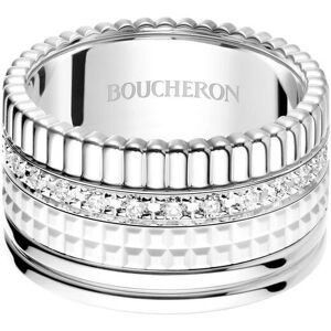 Boucheron 18kt Quatre Double White Edition Weißgoldring mit Diamanten - Silber 51/53/55/59 Unisex