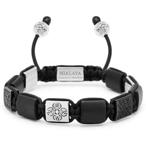 Nialaya Jewelry Verziertes Armband - BLACK XS/S/M Female