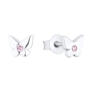 Prinzessin Lillifee Lillifee Mädchen Ohrstecker 2035984 Silber 925 Schmetterling Zirkonia rosa