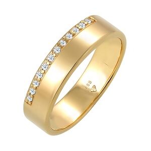 Elli DIAMONDS Verlobung Diamant (0.12 ct) Luxuriös 585 Gelbgold Ringe Damen