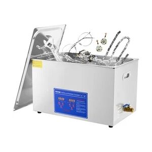 VEVOR 30L 100A Ultraschallreinigungsgerät Mit Heizung 600W Ultraschallreiniger aus Edelstahl Ultraschallbad Ultraschall Reinigungsgerät für Brillen Schmuck Zahnprothesen Münzen usw. (30L)