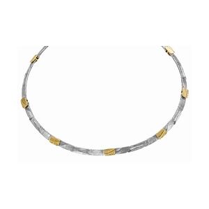 1001 Schmuckideen Halskette Collier 22-204 Silber teilvergoldet