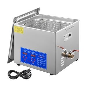 VEVOR 15L 60A Ultraschallreinigungsgerät Mit Heizung 360W Ultraschallreiniger aus Edelstahl Ultraschallbad Ultraschall Reinigungsgerät für Brillen Schmuck Zahnprothesen Münzen usw. (15L)