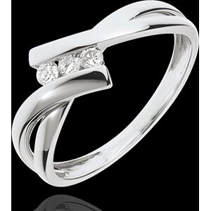 Edenly Trilogie Ring Kostbarer Kokon - WeiÃŸgold - 3 Diamanten