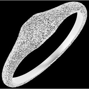 Edenly Ring Frische - Diamanteffekt - WeiÃŸgold, 9 Karat