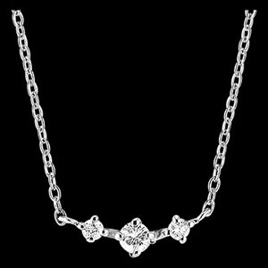 Edenly Halskette Frische - Tara - WeiÃŸgold, 9 Karat, mit Diamanten