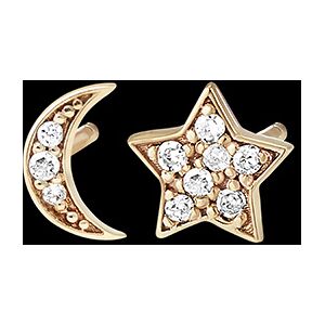 Edenly Ohrringe Frische - Sirius - Gelbgold, 9 Karat, mit Diamanten