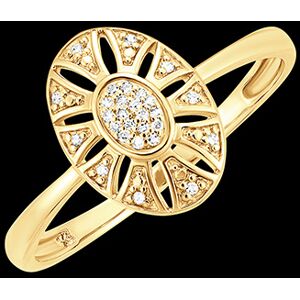 Edenly Ring FraÃ®cheur - Radiance - 9 Karat Gelbgold und Diamanten