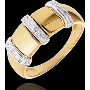 Edenly Ring Triade in Gelbgold - 9 Diamanten