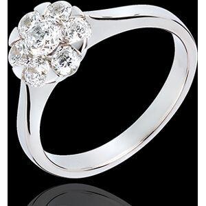 Edenly Ring Frische - Magnolie - WeiÃŸgold - 0.88 Karat - 7 Diamanten