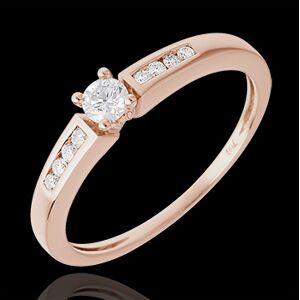 Edenly SolitÃ¤r Octave in RosÃ©gold - 0.21 Karat - 9 Diamanten