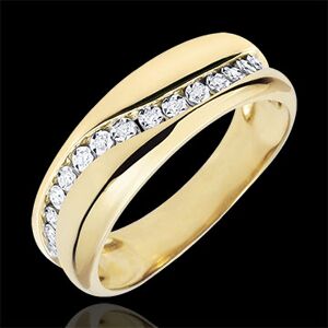 Edenly Ring Amour - Diamantenschwarm - Gelbgold - 9 Karat