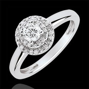 Edenly Verlobungsring Schicksal - Sonnentor - 0.25 Karat Diamant - 18 Karat Wei