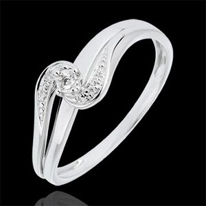 Edenly SolitÃ¤r - Ring Kostbarer Kokon - Sophie - Diamant 0.13 Karat - 18 Karat