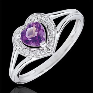 Edenly Ring Verzaubertes Herz - Amethyst