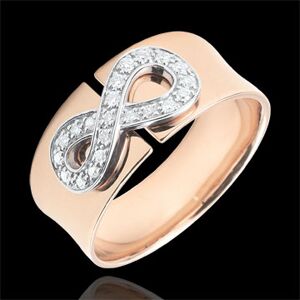 Edenly Ring Unendlichkeit - RosÃ©gold und Diamanten - 9 Karat