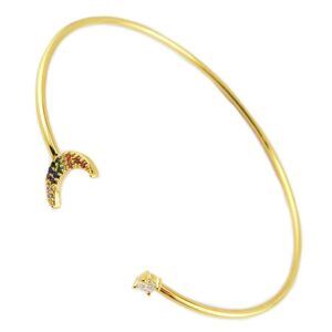 7bis [R1506] - Handgefertigtes Armband 'Luna' Mehrfarbiges Gold - 10x5 Mm