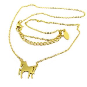 Les Trésors De Lily [P8070] - Stahlkette 'Unicorn My Unicorn' Gold - 13x12 Mm