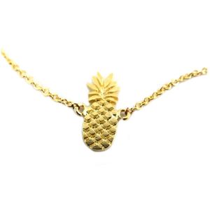 7bis [Q6048] – Handgefertigtes Goldarmband „ananas“ – 14 X 5 Mm